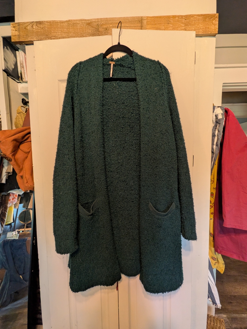 Free People Plush Open Cardigan Wool Blend Oversized | Small
